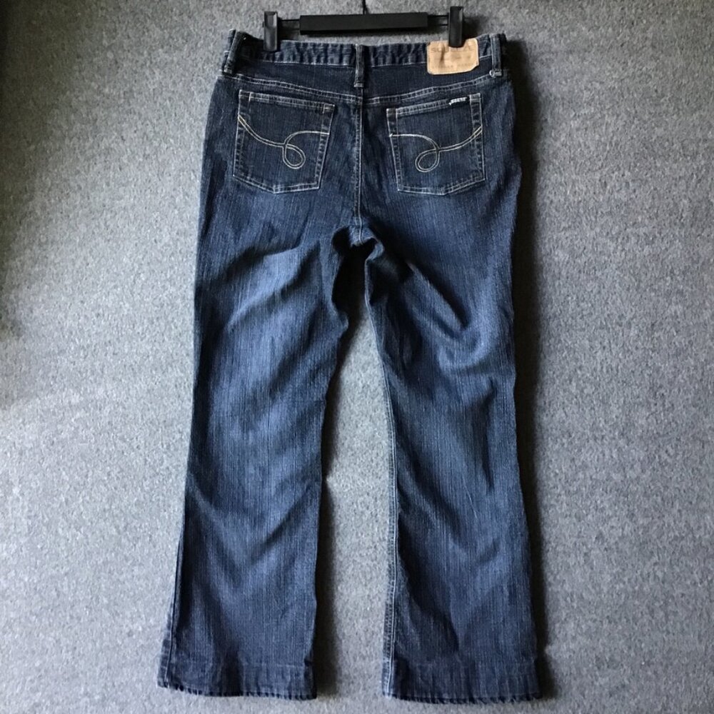 Vintage Squeeze Stephen Hardyβ Flared Stretch Jeans 11/12 Tall